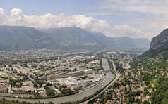 Overview of Grenoble, France