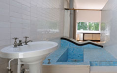 Bathroom of the Ville Savoye designed by Le Corbusier