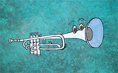 Illustration for the book: "Nicoleta the Trumpet"